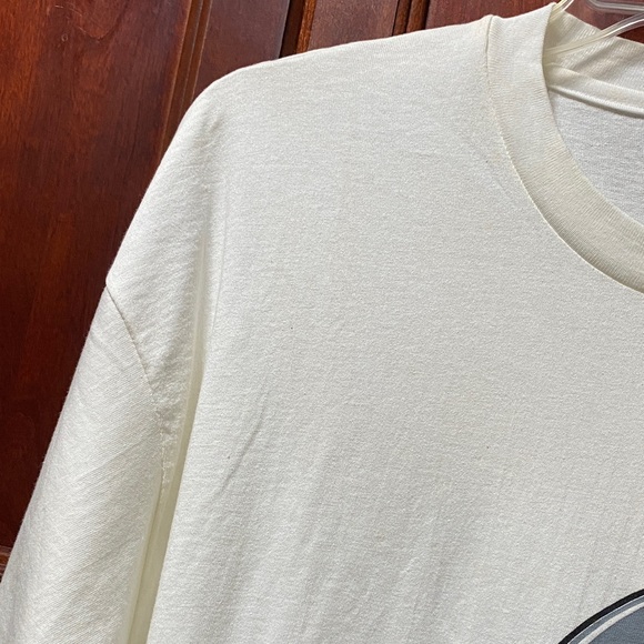 Hanes heavy weight short sleeve white T-shirt Shark motif with Atlantic City - Picture 10 of 15